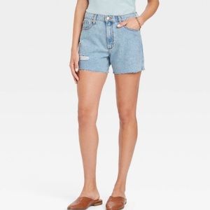 Mid-Rise Boyfriend Jean Shorts